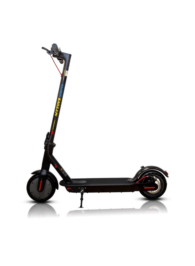 MYTOYS سكوتر كهربائي للبالغين Mytoys MT658، محرك 500 واط، سرعة تصل إلى 45 كم/س، مدى 10-15 كم، إطارات بدون أنابيب، فرامل قرصية، تحكم عبر تطبيق بلوتوث، مصباح أمامي وخلفي LED، سكوتر قابل للطي للتنقل - Image 2